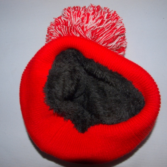 New England Patriots Knit Hat Faux Fur Lined NFL Super Warm Winter Hat - Picture 2 of 3